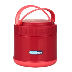 Pojemnik termiczny na jedzenie C&F 300 ml BebeDue czerwony